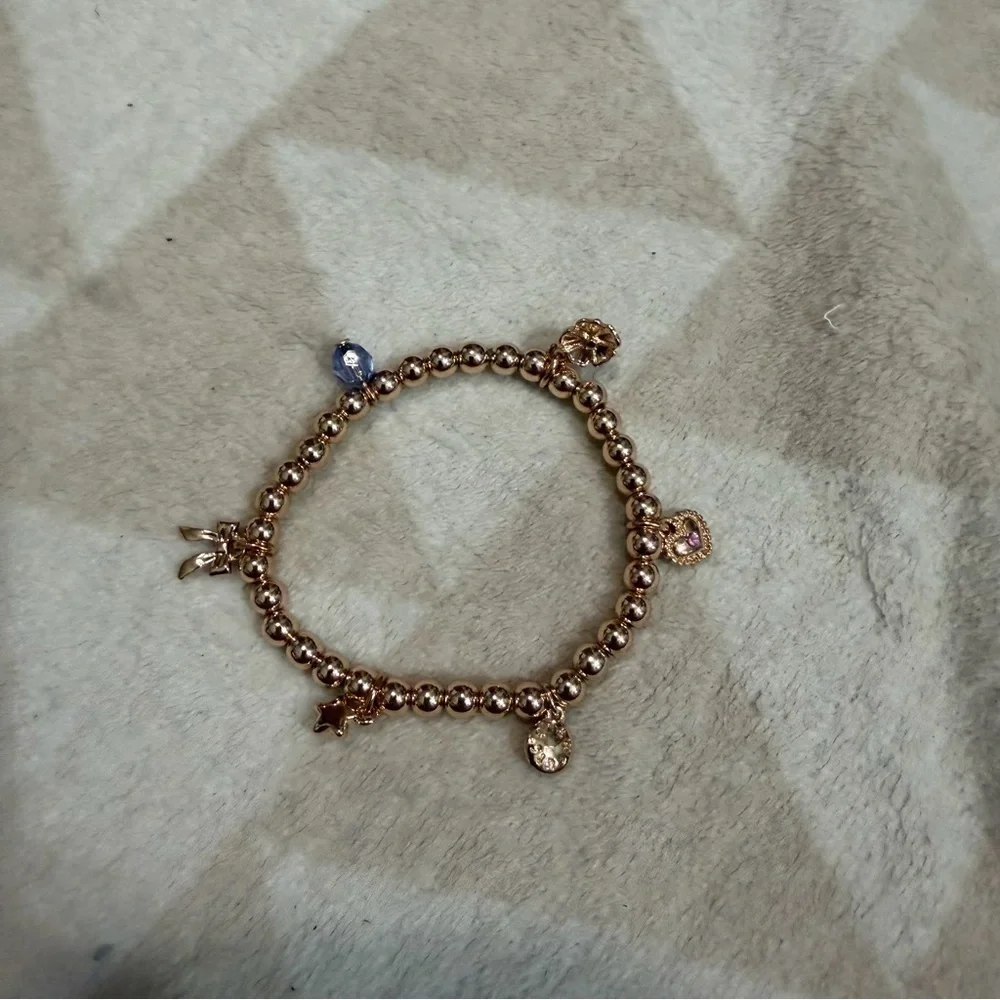 NWOT j crew Girls' charm bracelet gold
